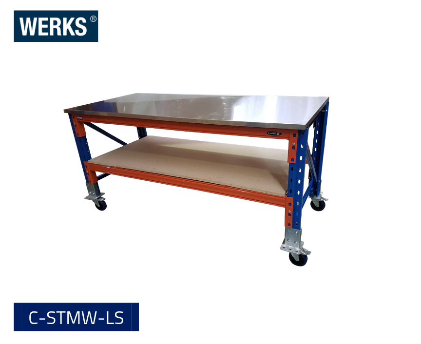 Buy A Custom WERKS® Steel Top Mobile Workbench - Materials Handling ...