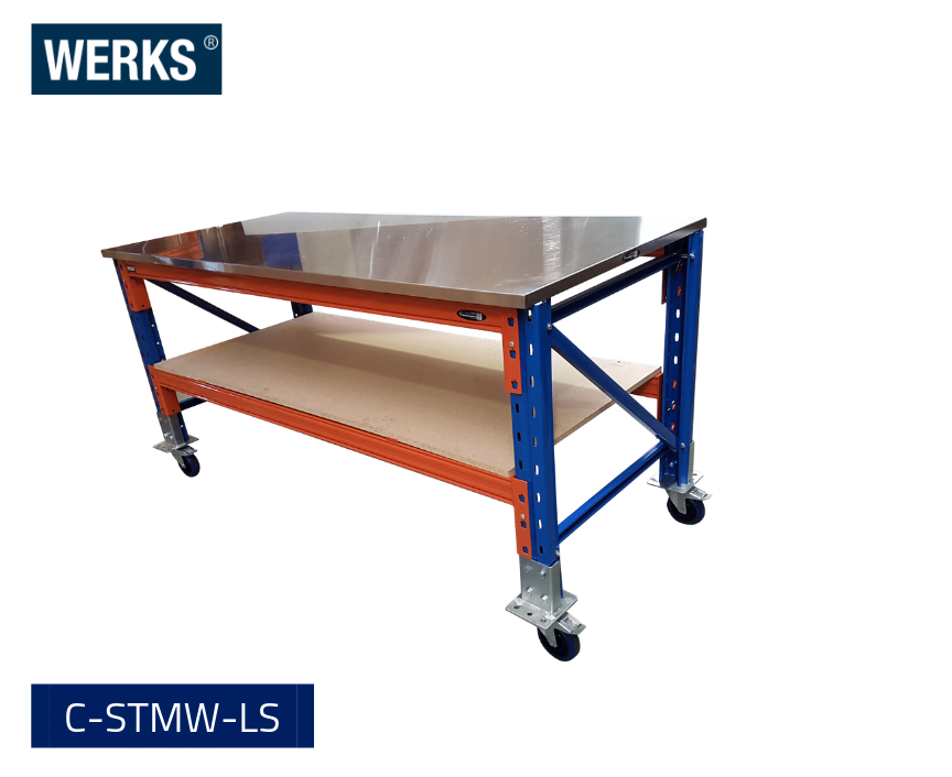 Buy A Custom Werks® Steel Top Mobile Workbench - Materials Handling 